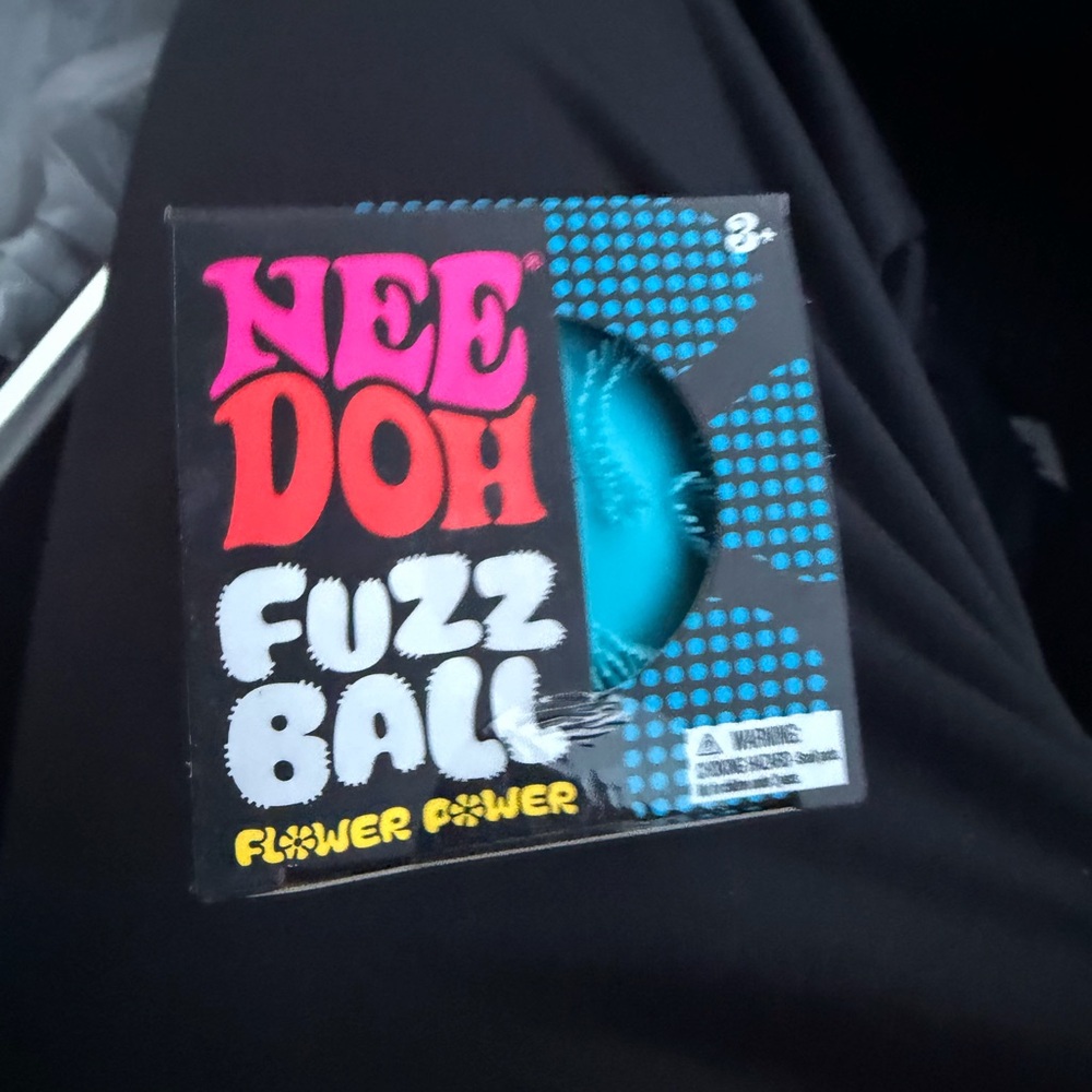 Nee Doh Fuzz Ball - Teal flower power